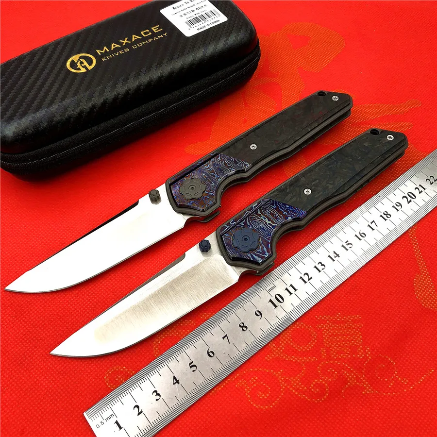 Тактический нож Maxace M390 тактический клинок из титанового сплава для кемпинга и