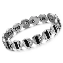 Men’s Stainless Steel Magnetic Bracelet Fashion Gift Health Care 2017 New Trendy Link Chain Vintage Jewelry GS3342