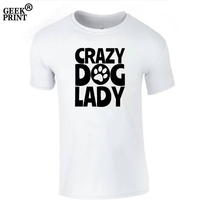 Женская футболка Crazy Dog Lady Doggie Pug Lover Cute Bulldog Love Футболка женские Топы дропшиппинг