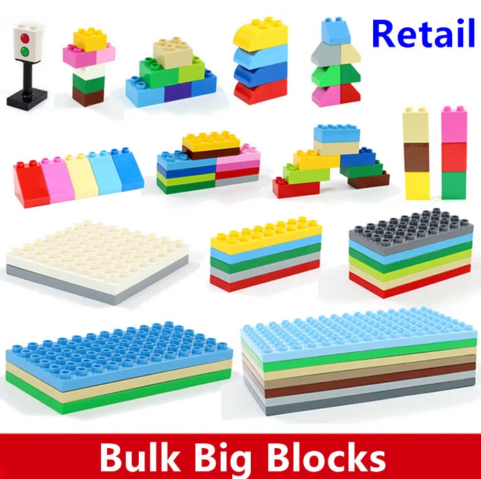 Buy Retail Bulk Big Building Blocks Accessory 2*2 2*4 2*8 4*8 8*8 Plate