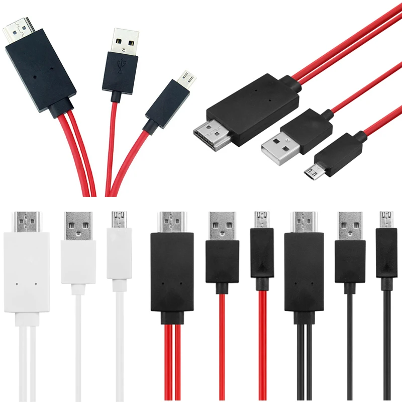 Новые поступления MHL Micro USB к HDMI 1080P HD ТВ адаптер из свинца Смарт соединительный кабель сотовый телефон тв