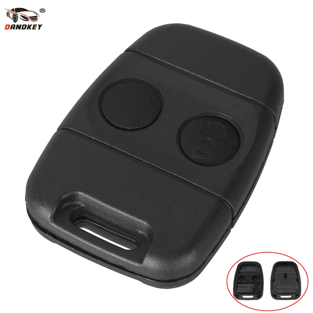 

DANDKEY New 2 Buttons Remote Key Shell Fob Case For Land Rover Discovery 1 Freelander