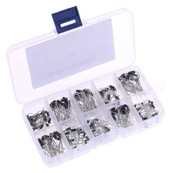 

10Values X20 200pcs Rectifier Diode Schottky Assortment Electronic Kit 1N4001~1N4007 1N5817 1N5818 1N5819 With Storage Box