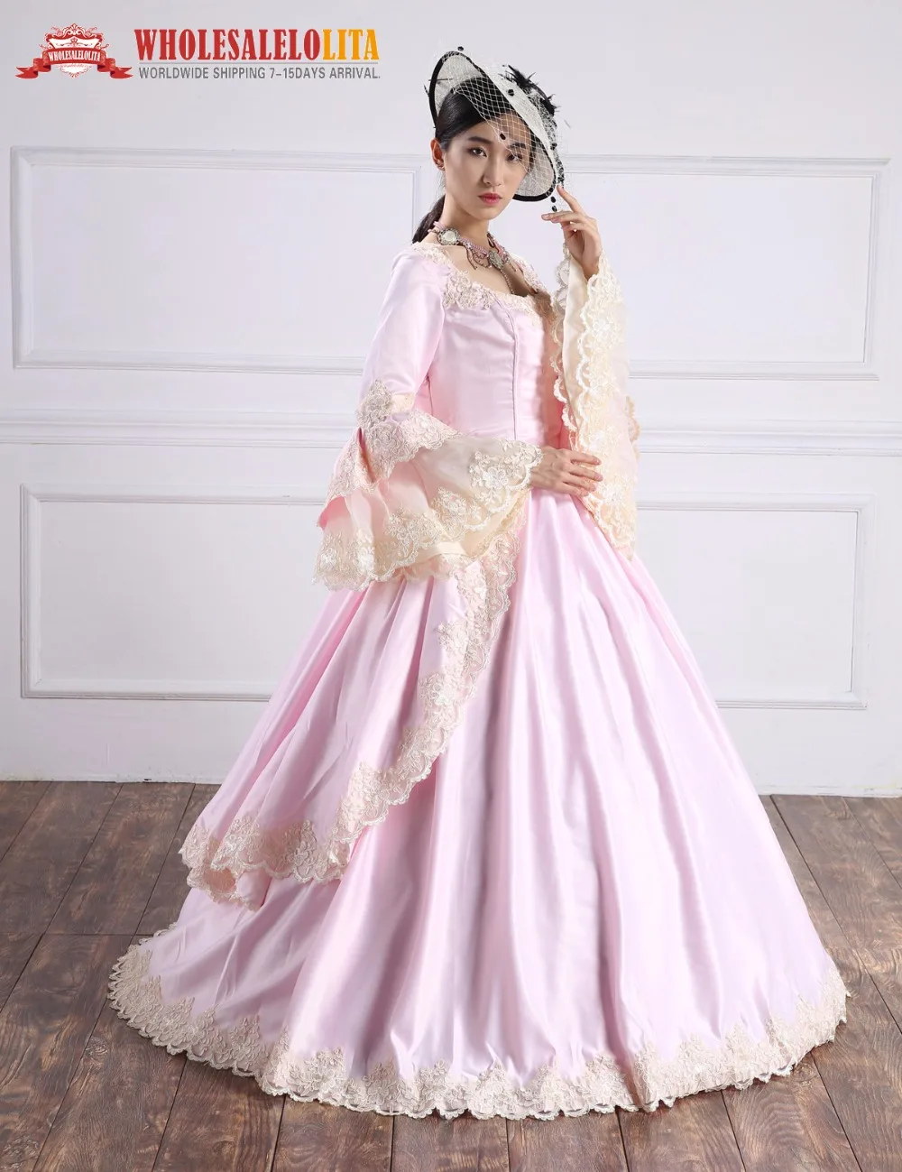 Buy High Quality Pink Baroque Marie Dress Renaissance Gothic Period