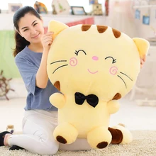 Cute Large Face Cat Plush Stuffed Toy Pillow Kawaii Birthday Gift Cushion Cat Doll Peluches De Animales Birthday Present 70C0046