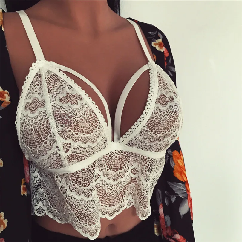 LANSHIFEI сексуальное кружевное белье прозрачное немягкое Сетчатое Bralette для женщин