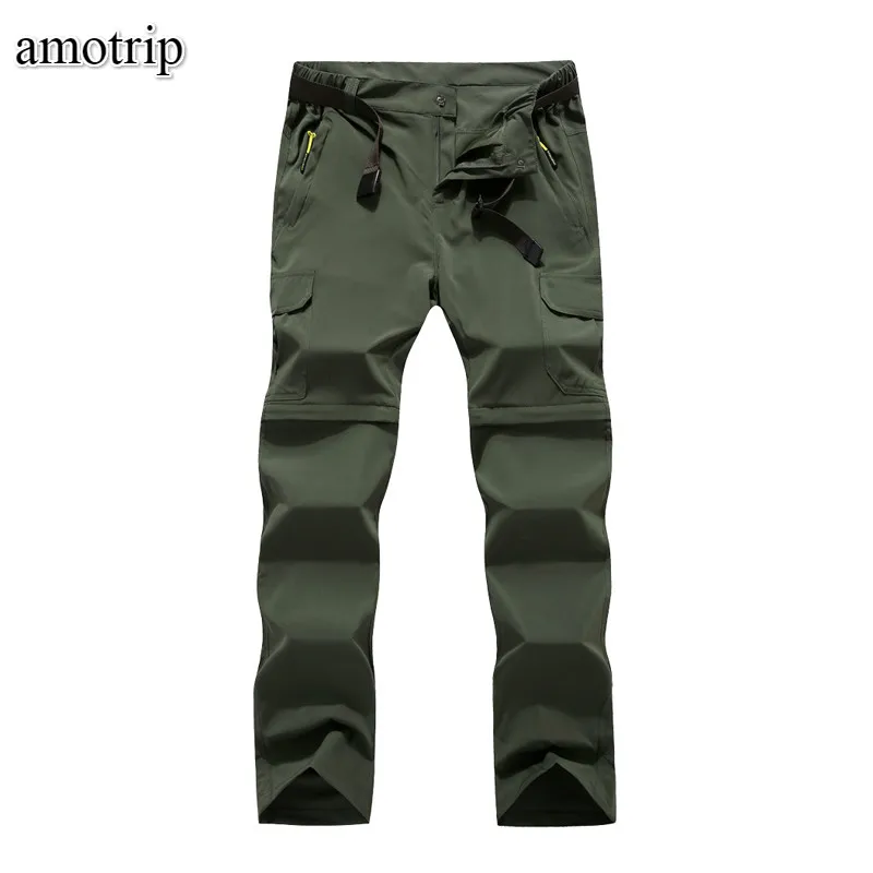 Pantalones de secado rápido para deportes al aire libre de verano amotrip hombres mujeres Camping escalada senderismo pantalones de senderismo desmontables pantalones delgados transpirables Pantalones de secado rápido para deportes al aire libre de verano amotrip hombres mujeres Camping escalada senderismo pantalones de senderismo desmontables pantalones delgados transpirables
