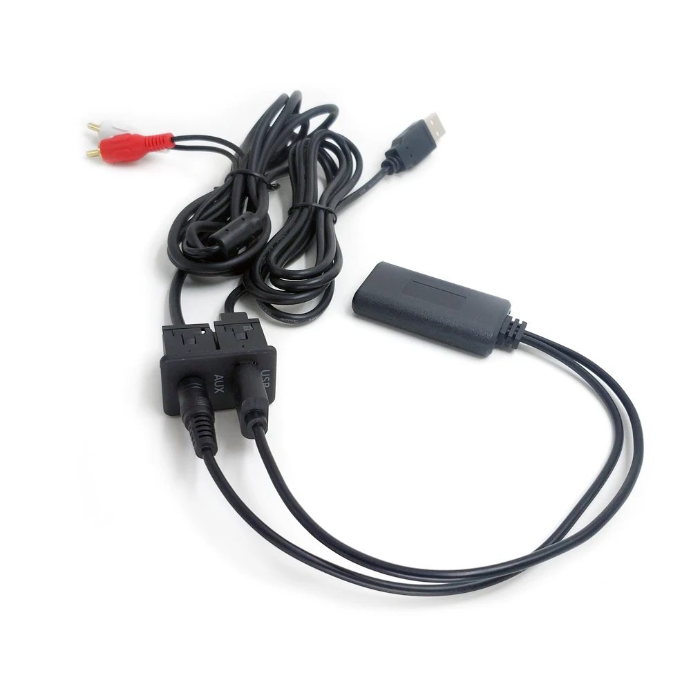 Universal Car CD Changer RCA Port To AUX USB Wireless Bluetooth Model Audio Receiver Adapter Cable  (7)