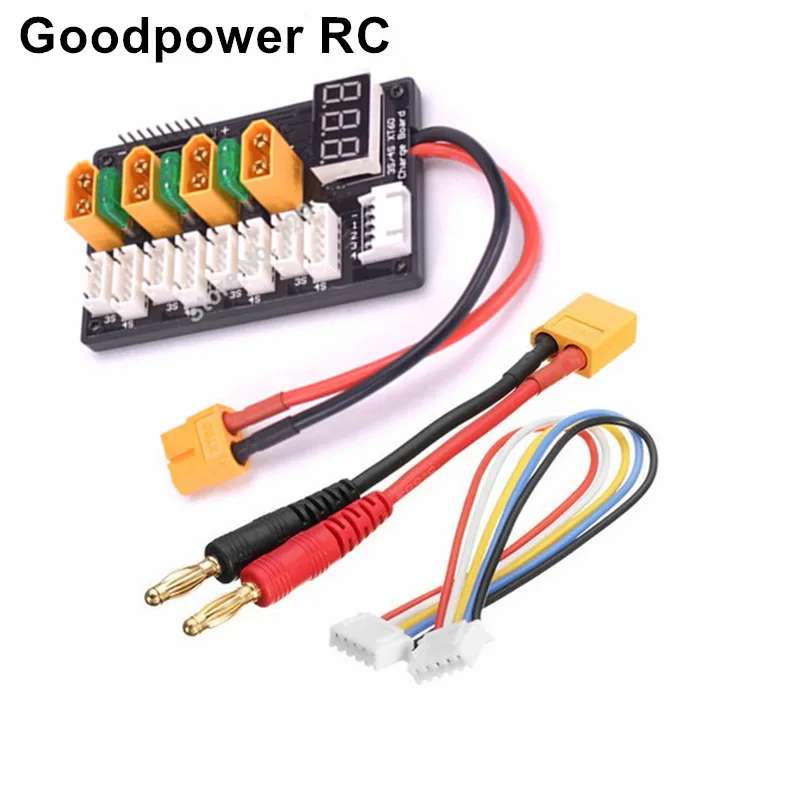 4CH 3s 4s Lipo батарея параллельная зарядка плата XT60 разъем банана для ISDT D2 Q6 SC 608 620 Imax B6