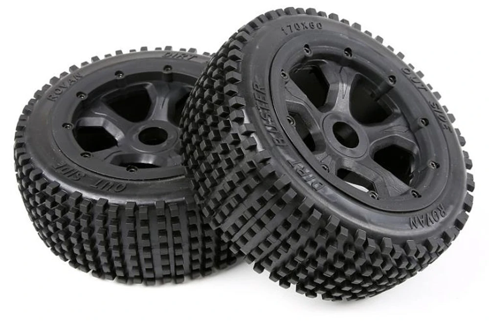 Brinquedos do Carro Caminhão de Gasolina Par de Pneus Off-road com Conjuntos de Montagem do Cubo de Roda para 1 Escala rc 5b t 5sc Hpi Losi 5ive-t 4wd 2 Pcs - um 5 5 2 pcsum par de pneus off road