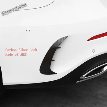 

Lapetus Rear Tail Bumper Fender Fog Lights Cover Trim Black Carbon Fiber ABS Fit For Benz A Class V177 A200 A220 Sedan 2019
