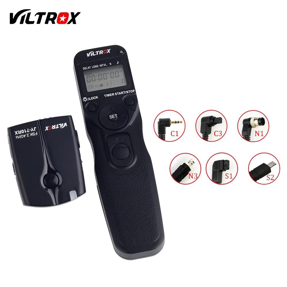 Viltrox JY 710 Camera Wireless Timer Remote Shutter Release Control Cable for Canon Nikon Pentax Panasonic