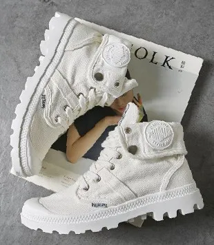 

MARDEREE High Help Canvas Women Shoes Boots Woman Mountaineering Sneakers Martin Outdoors White Shoes Tenis Feminino Casual
