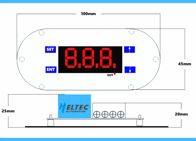 12V 10A цифровой Температура контроллер светодиодный Дисплей термостат регулятор+ 100 см NTC Сенсор