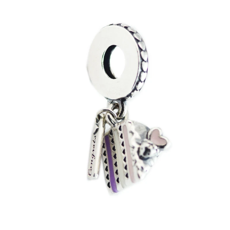 

Pandulaso Celebration Cake Hanging Charm Fashion Beads For Jewelry Making Fits Sterling Silver Jewelry Bracelets For Woman Gift