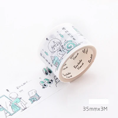 3,5 см* 5 м бентодомик для девочек Серия васи лента diy Украшение для скрапбукинга маскирующая лента клейкая лента - Цвет: 08