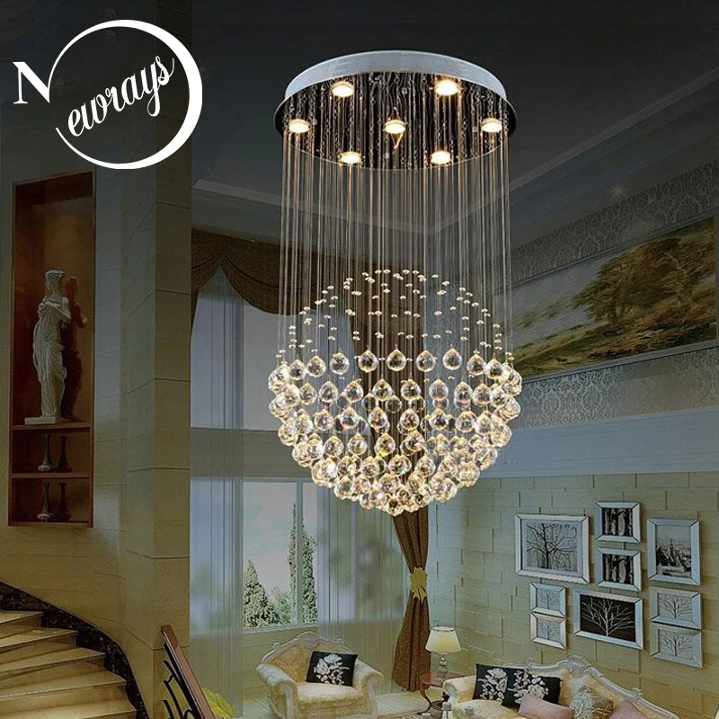 Лофт Современные кристалл Европа ретро люстра Классическая С GU10 5 огни для спальни салон лобби для ресторана, дома и кухни