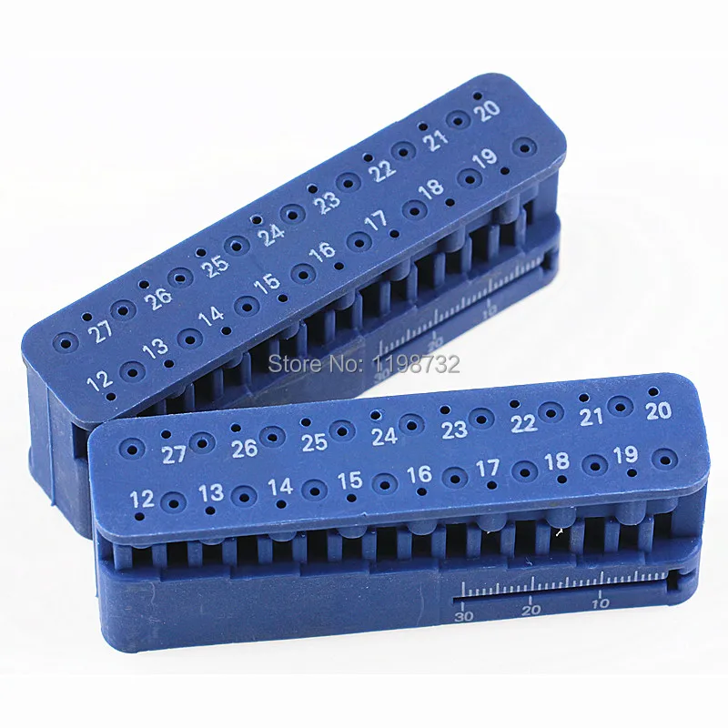 2 Pcs High Quality Dental Equipment Endo Measuring Block Endodontic
