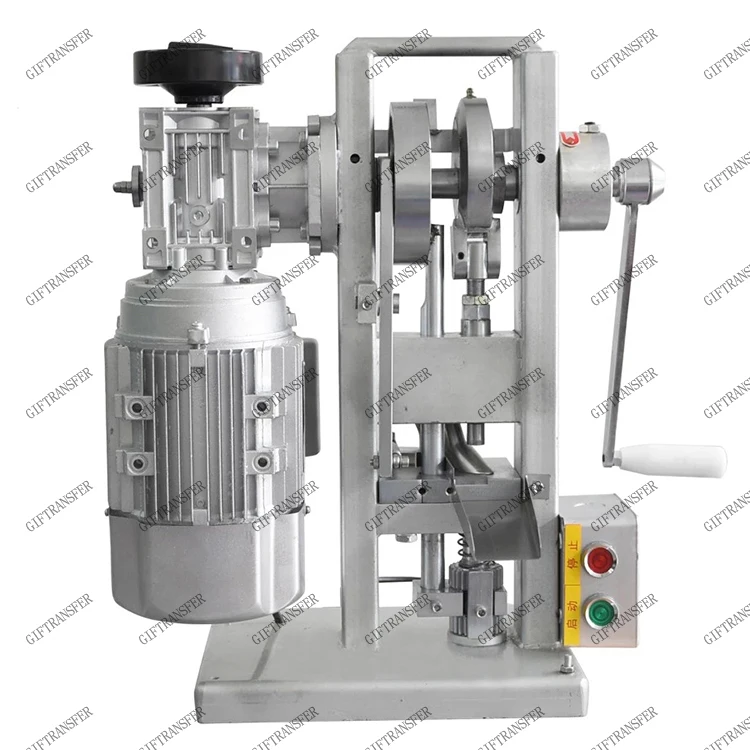 

THDP-3 Single Punch Sugar Tablet Press Die Machine Pressing Machine Motor Driven and Handle Candy Stamping Maker 3 Ton Pressure
