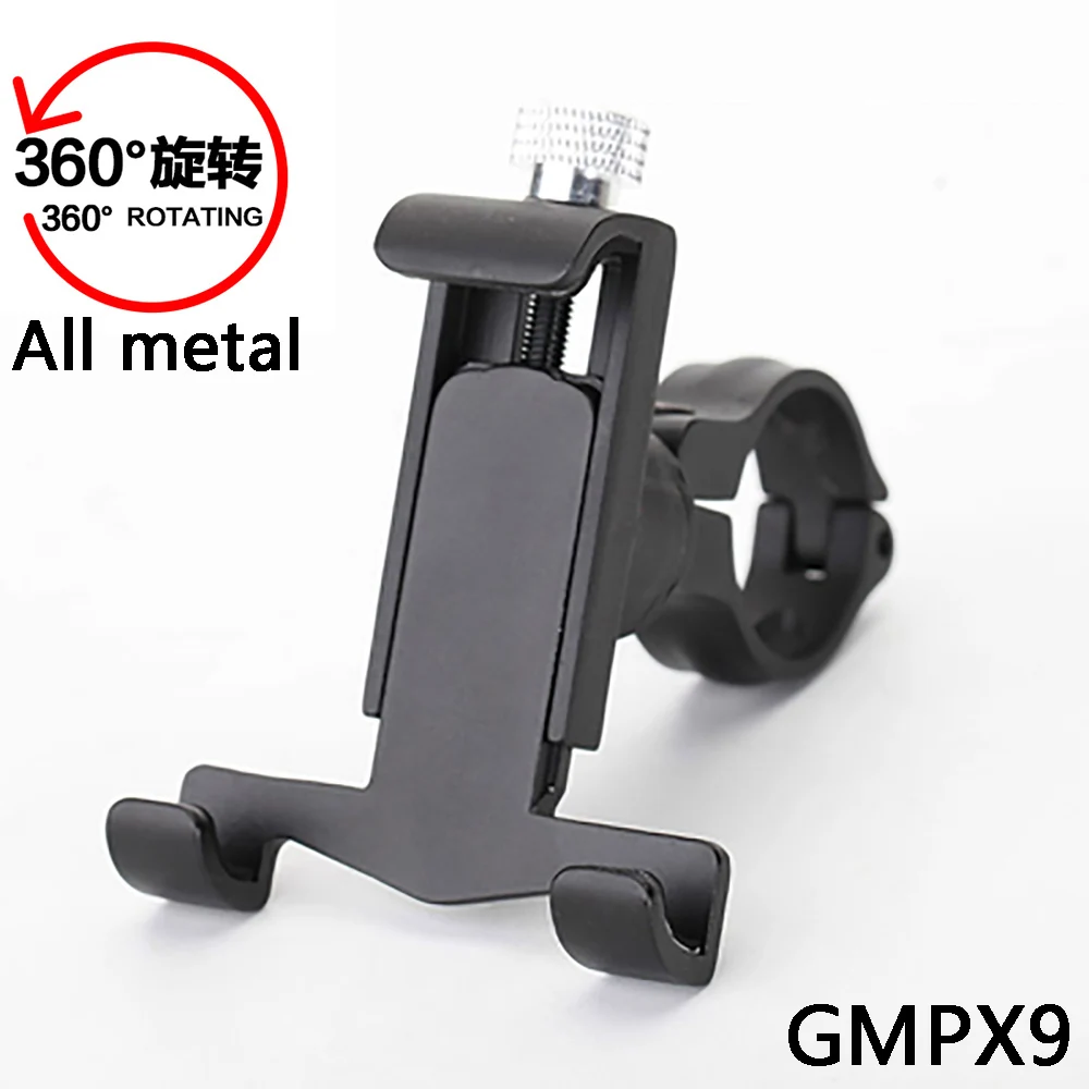 GUB 360 Вращающийся велосипедный телефон Подставка для 3,5-6,2 дюймов смартфон Универсальный руль велосипеда держатель плюс 3 черный - Цвет: GMPX9 Black