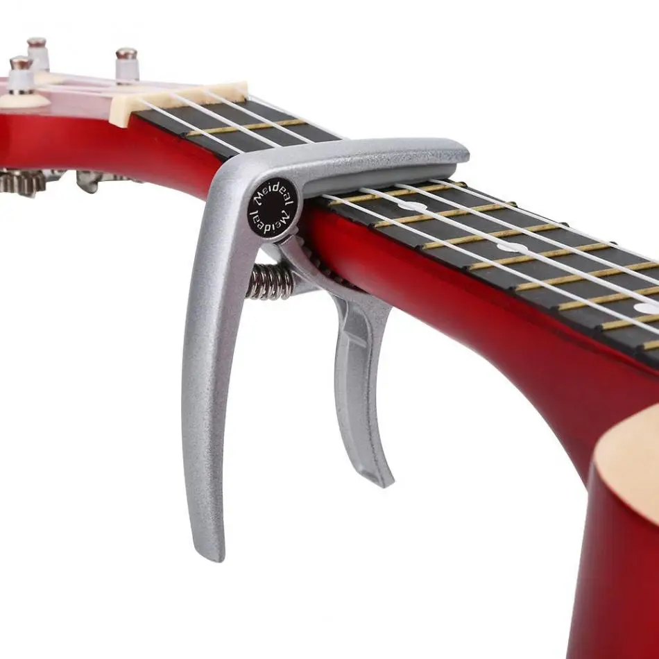 1pc MC10U Ukulele Capo Single handed Quick Change Metal Capo Clamp for