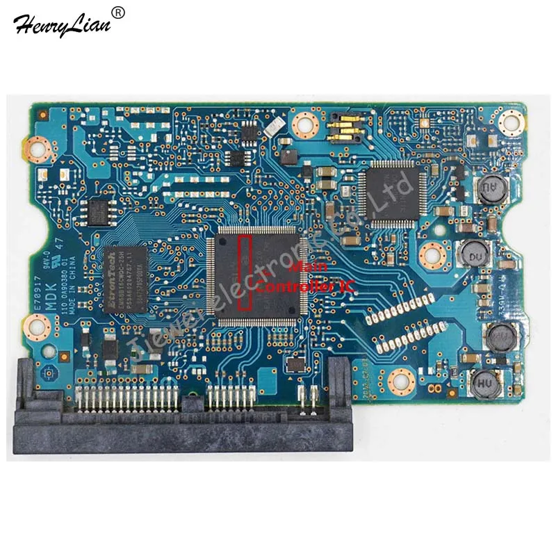 

FOR HDD PCB BOARD NUMBER: 220 0A90380 01 MAIN CONTROLLER IC: LSI 6045 STICKERS :9F10781