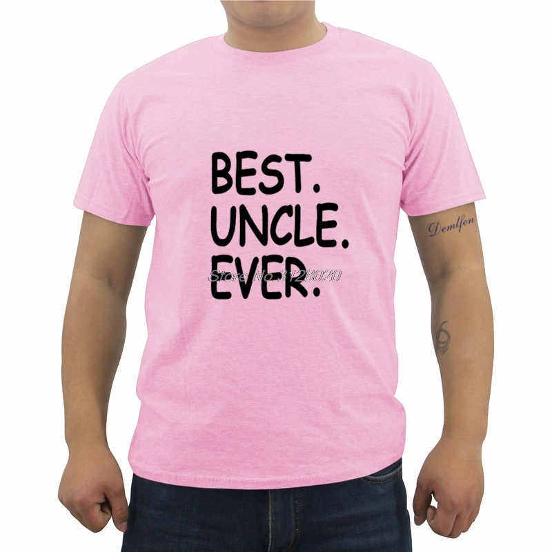 Лучший дядя никогда футболка дядя подарок летняя Повседневное хлопок короткий рукав с О-образным вырезом футболка классная Футболки-топы Фитнес в уличном стиле