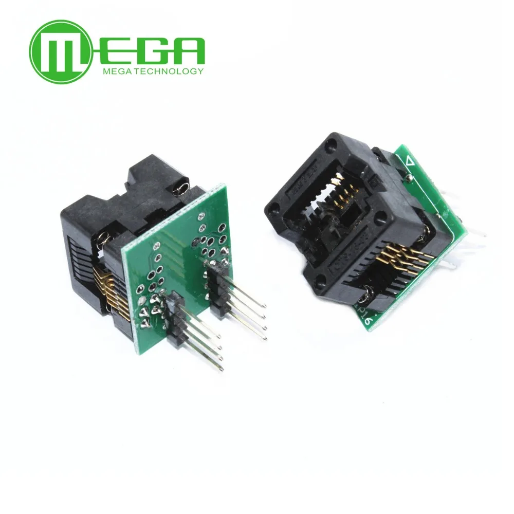 10 шт. НОВЫЙ SOP8 поворотный DIP8 SOIC8 К IC розетка программатор адаптер гнездо 150 мил|soic8
