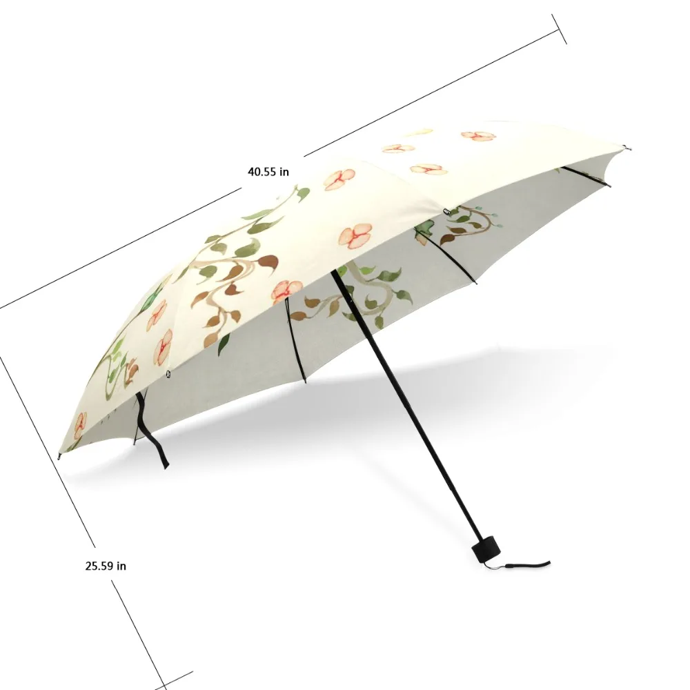 Paraguas plegable automático para mujer, sombrilla de acuarela, flor, pájaro, arte, chica, lluvia, marca famosa creativa, amarillo, regalo - AliExpress y jardín