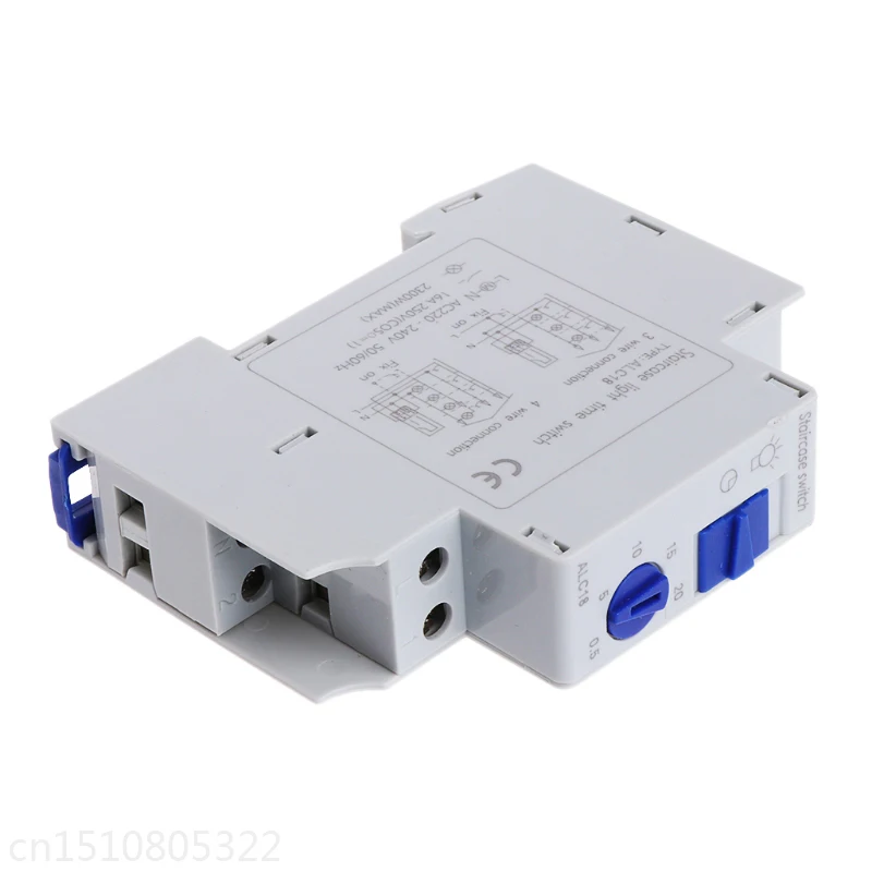 

Durable 16A DIN Rail Staircase Electronic Relay Switch Time Timer Fr Corridor AF 'lirunzu