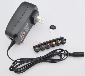

1PCS 30W Universal AC Wall Plug in Power Adapter 3v 4.5v 5v 6v 7.5v 9v 12v 2.5A charger with 6pieces tip Switching power supply
