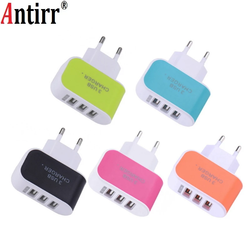 

3 Ports 2A Micro USB EU Plug Charging Power Mobile Phone Adapter Wall Charger Dock for iPad iPhone 7 6s 6 5s 5 4 Samsung Charge