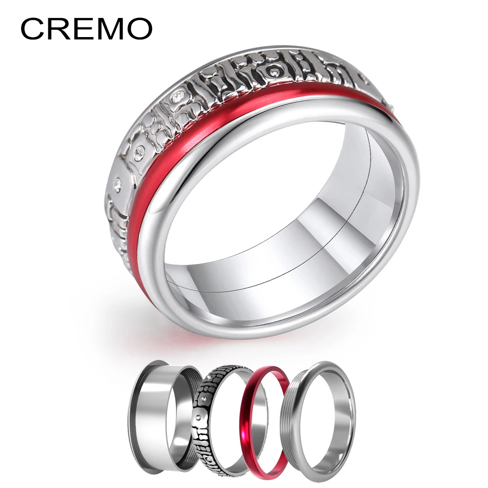 Dicsgee Boho Jewelry Trendy Stainless Steel Rings For Women Fashion Interchangeable Inner Anel Femme Bijoux Bague | Украшения и
