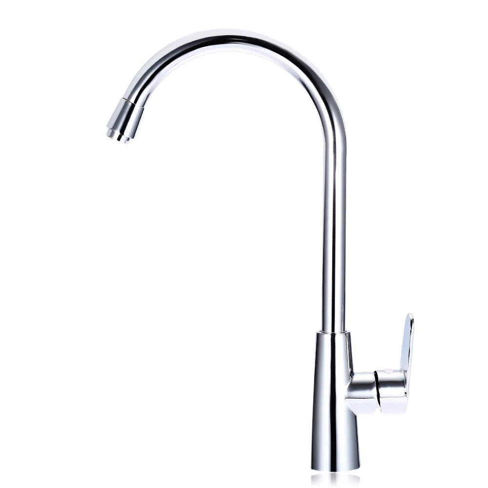 Hot and cold water Classic kitchen faucet Space aluminum brushed