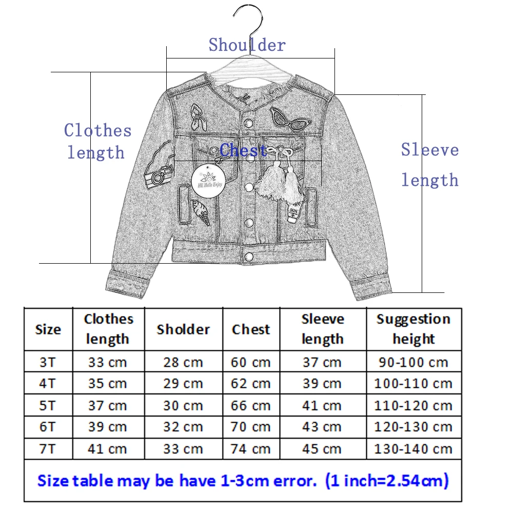 HE Hello Enjoy/куртки для маленьких девочек, пальто с рисунком граффити, вышивка, джинсовая куртка для маленьких девочек, осенне-зимняя верхняя