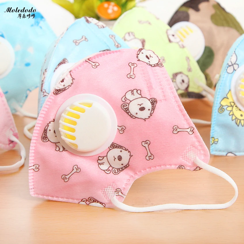 

Moledodo 5pcs/bag pm2.5 disposable anti-fog haze dust breathable mouth masks Children's Nonwovens With sliding door mouth masks