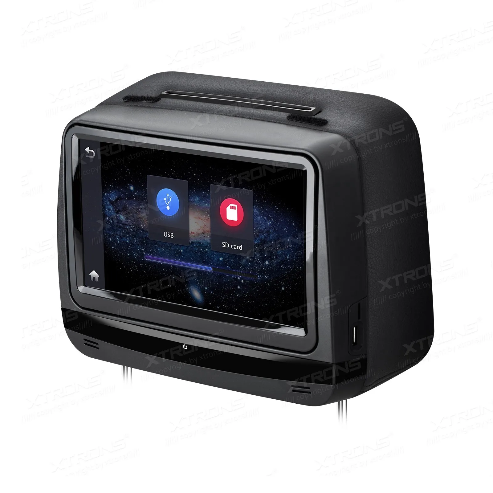 Top One Pair 9" Touch Screen Headrest Car DVD Car Headrest DVD Headrest Car Monitor DVD with HDMI Port & Adjustable Viewing Angles 0