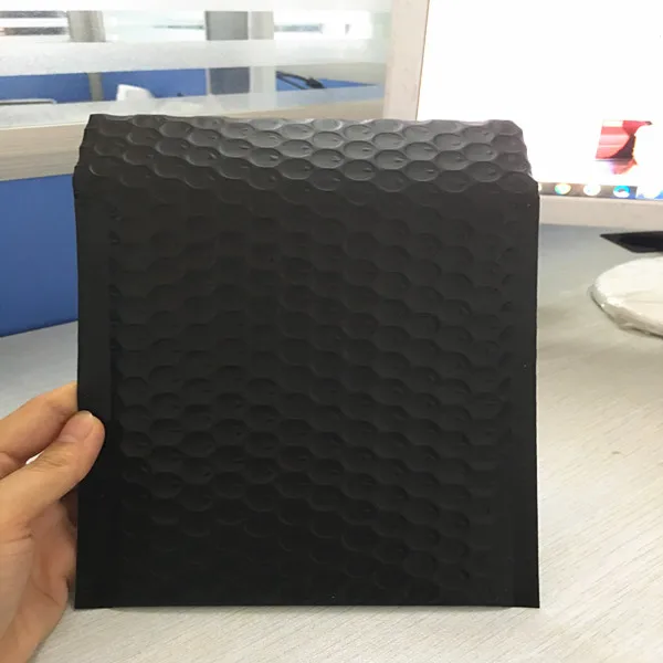 inner size 13*12cm black metallic bubble padded envelope jiffy bag