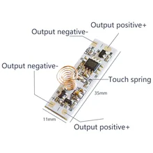 Светодиодный переключатель управления диммером постоянного тока 3-24 в 36 Вт 3 А емкостный сенсорный датчик переключатель катушка пружинный переключатель для умного дома светодиодный светильник полосы