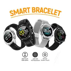 Круглый 4,2 Bluetooth браслет приборы для измерения артериального давления упражнения сердечного ритма ЭКГ водостойкие часы Android/Apple