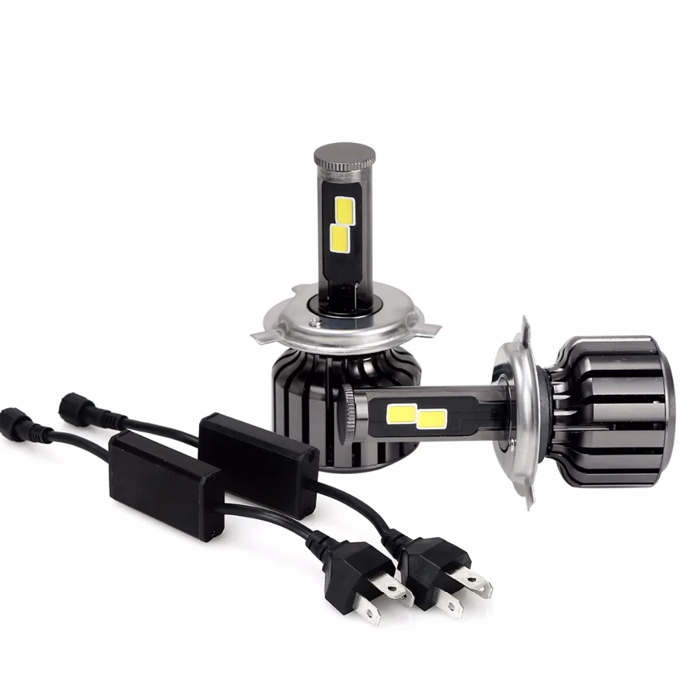 Лучшие авто лампы h4 в головные фары. H4/9003/hb2. led headlight kit. лампы 10000 люмен f3 led bulb hb1.