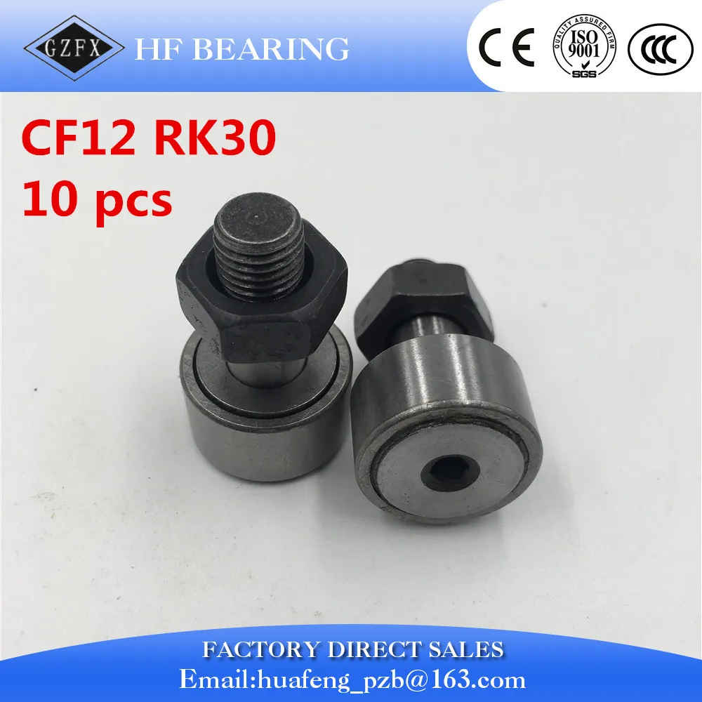10pcs/lot KR30 CF12 track needle bearing, Stud Type Cam Follower