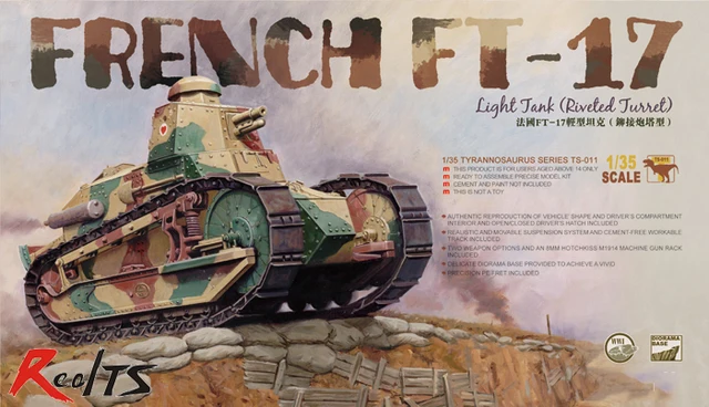 Best Offers RealTS Meng Model TS-011 1/35 French FT-17 Light Tank (Riveted Turret) plastic model kit,model building Best Offers RealTS Meng Model TS-011 1/35 French FT-17 Light Tank (Riveted Turret) plastic model kit,model building