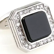 3 пар/лот Топ кристалл запонки фабрика питания антиокислительные запонки