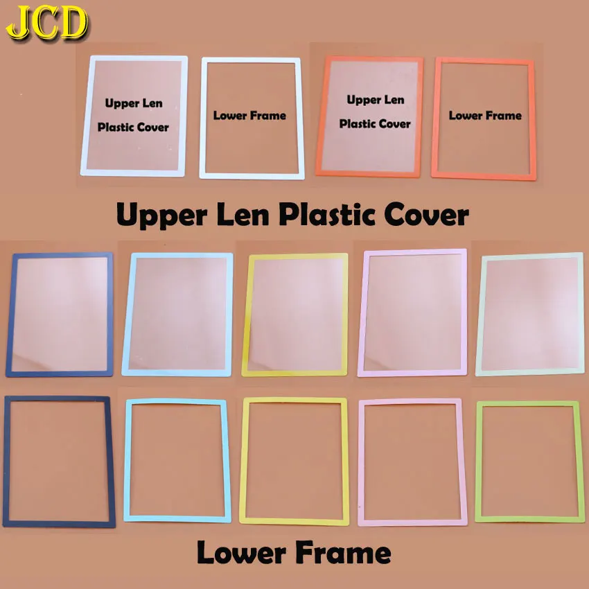 JCD 1 пара/2 шт 7 цветов Верхний ЖК-экран Len пластиковая крышка + нижняя Рамка Замена для Nintendo DS Lite игровая консоль NDSL