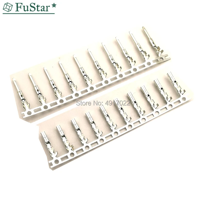 

100pcs/lot JST Female Male Connector Terminal Plug Connectors Wire Cable Housing Female Male Crimp Pins
