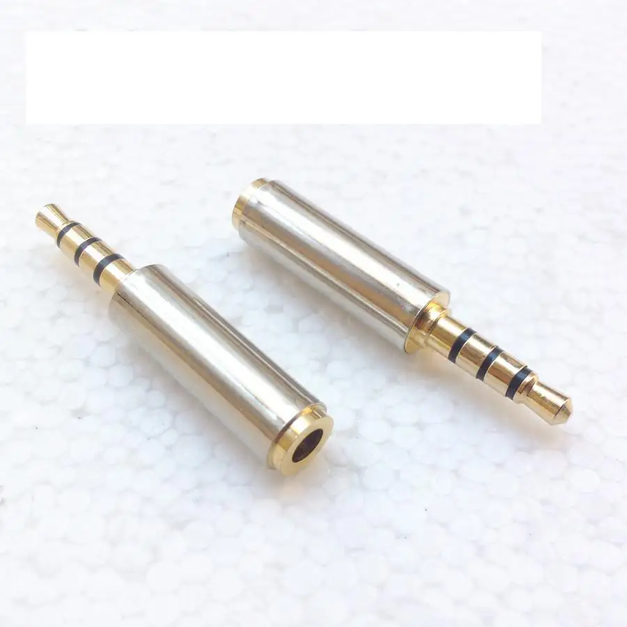 Copper Made 3.5mm 4 Pole Male To Female 3.5mm Earphone Audio & Mic