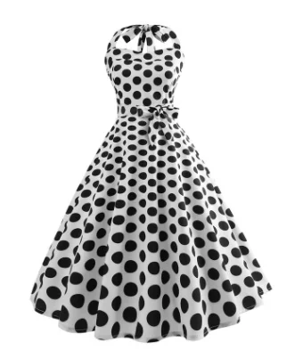 Летнее платье, винтажное платье на булавке, женское платье с цветочным принтом на бретельках, большие качели 1950s 60 s, ретро рокабилли, Платья для вечеринок, Vestido - Цвет: JY12174