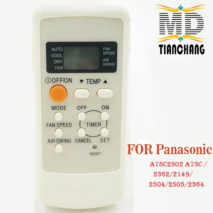 (4 Pcs/ Lot) Wholesale Air Conditioner Remote Control For Panasonic A75c2502 A75c/ 2362/2149