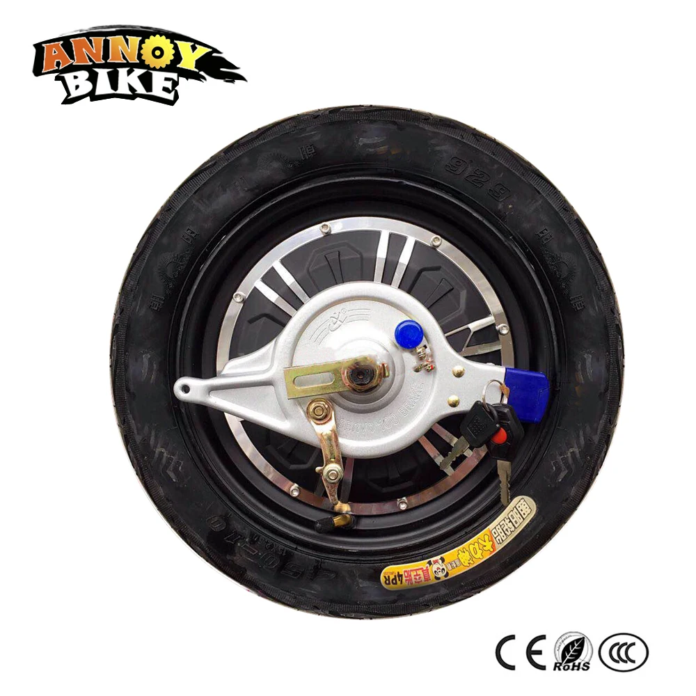 Sale 14-inch Brush Less Non Gear Double shaft Hub Motor 48V60V72V 500W800W1000W Up Brake Modified Upgrade Electric Bike Car Motor 1